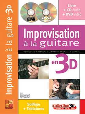 Illustration de Improvisation à la guitare en 3 D (CD et DVD)