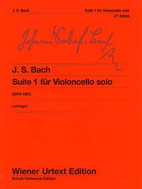 Illustration de Suite N° 1 BWV 1007 (tr. Leisinger)