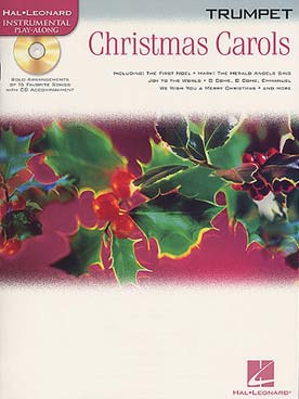 Illustration christmas carols avec cd trompette