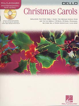 Illustration christmas carols avec cd violoncelle