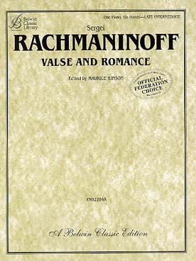 Illustration rachmaninov valse et romance