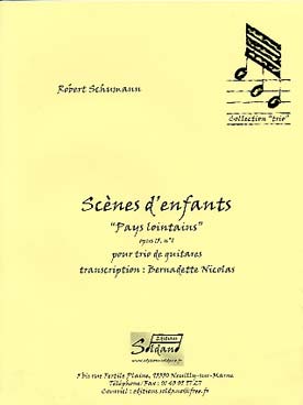 Illustration de Scènes d'enfants op. 15 N° 1 "pays lointains" (tr. Nicolas pour 3 guitares)