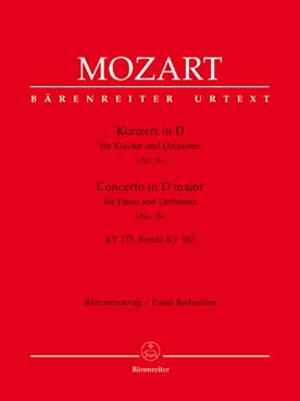 Illustration de Concerto K 175 en ré M et rondo KV 382, réd. 2 pianos