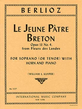 Illustration de Le Jeune pâtre breton op. 13/4 pour soprano ou ténor, cor et piano
