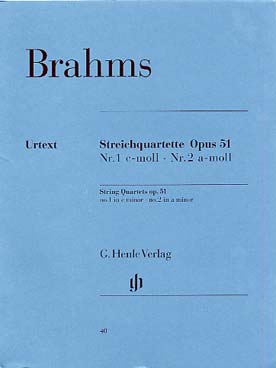 Illustration brahms quatuors op. 51 n° 1 et 2