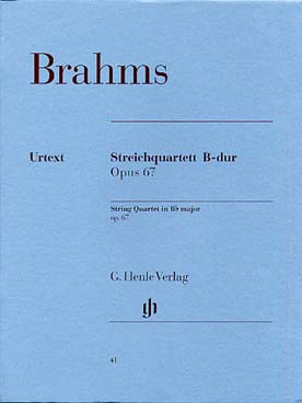 Illustration brahms quatuor op. 67 en si b maj