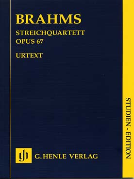 Illustration de Quatuor à cordes op. 67 en si b M