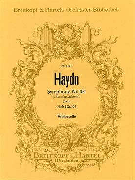 Illustration haydn symphonie n° 104 en re maj cello