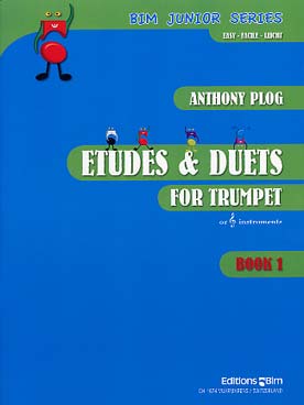 Illustration de Études & duets for trumpet (ou instruments en si b) - Vol. 1