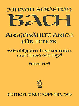 Illustration bach js ausgewahlte arien vol. 1 : tenor