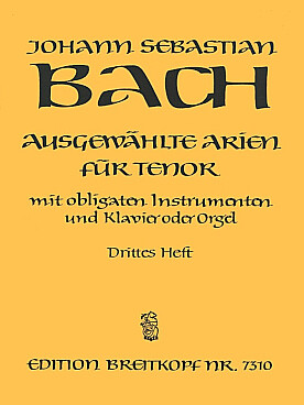 Illustration bach js ausgewahlte arien vol. 3 : tenor