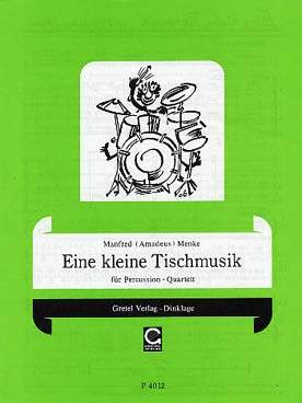 Illustration de Eine kleine tischmusik pour ensemble de percussions