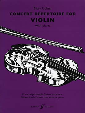 Illustration cohen concert repertoire for violin