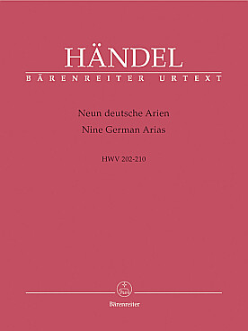 Illustration de 9 Arias pour soprano, violon ou flûte ou hautbois et basse continue