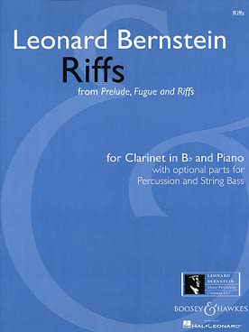 Illustration de Riffs (de Prélude, fugue and riffs) avec parties de percussion et contrebasse ad lib.