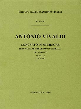 Illustration de Concerto F I/208 pour violon RV 277