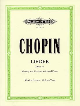 Illustration chopin 16 lieder polonais op 74 vx moy.