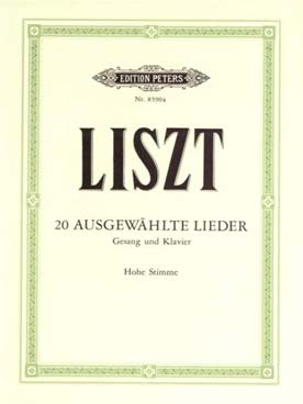 Illustration de 20 Ausgewählte Lieder (voix élevée)