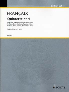 Illustration francaix quintett n° 1 pour cuivres part