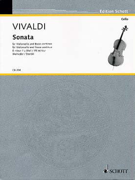 Illustration vivaldi sonate rv 40 en mi min