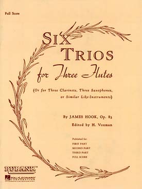 Illustration de 6 Trios op. 83 (tr. Voxman) conducteur
