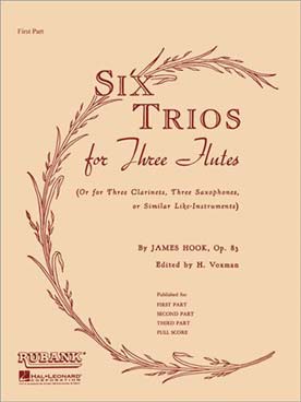 Illustration de 6 Trios op. 83 (tr. Voxman) Partie 1