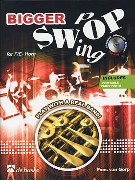 Illustration de SWING POP (cor en fa ou mi b) - Bigger swop avec partie de piano PDF à imprimer