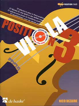 Illustration de Viola position, pièces originales avec CD play-along - 3 : 27 pièces en 3e position