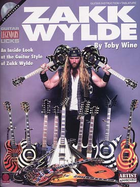 Illustration wylde guitar legendary licks avec cd