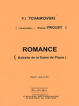Illustration de Romance d'après la dame de pique de Tchaïkovsky, pour 6 cors