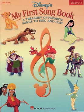 Illustration de DISNEY MY FIRST SONGBOOK (easy piano) : 15 arrangements faciles (P/V/G) - Vol. 2