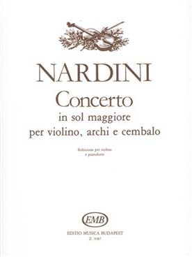 Illustration de Concerto en ré M pour violon, cordes et clavecin, réduction violon et piano