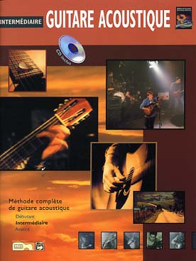 Illustration de Guitare acoustique avec CD (solfège et tablature) - Niveau intermédiaire : les sons, les grooves et techniques spéciales...