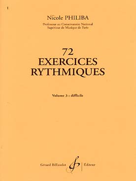 Illustration philiba 72 exercices rythmiques vol. 3