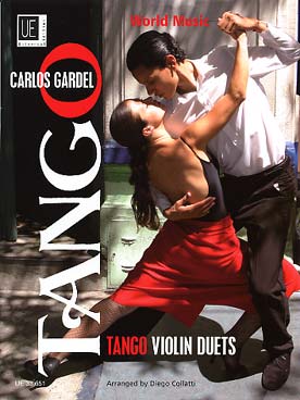 Illustration gardel tango violin duets