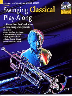 Illustration de SWINGING CLASSICAL PLAY-ALONG : arrangements faciles swing de pièces de Beethoven, Haydn, Mozart, Gluck... avec CD play-along + partie de piano PDF à imprimer