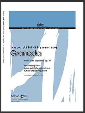 Illustration de Granada de la suite espagnole op. 47, tr. Santos pour trompette piccolo, bugle cor, trombone et tuba