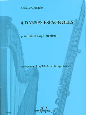 Illustration de 4 Danses espagnoles, arr. Lee/Lambert pour flûte et harpe (ou piano)