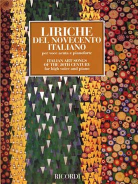Illustration italian art songs of the 20th century