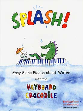 Illustration crocodile du clavier (le) : splash !