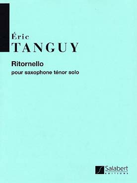 Illustration tanguy ritornello pour saxophone tenor