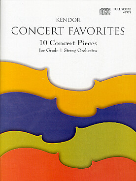 Illustration de KENDOR CONCERT FAVORITES avec CD - Conducteur