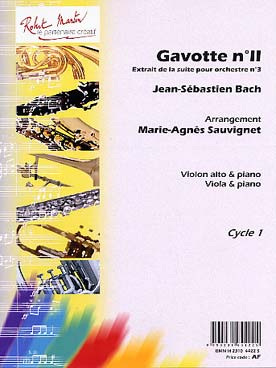 Illustration de Gavotte N° 2 de la  suite pour orchestre N° 3 (tr. Sauvignet)