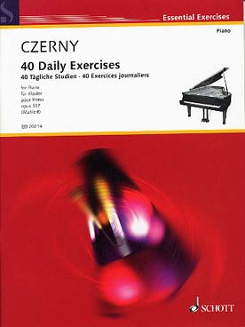 Illustration czerny op. 337 40 exercices journaliers