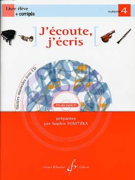 Illustration penitzka j'ecoute, j'ecris avec cd vol 4