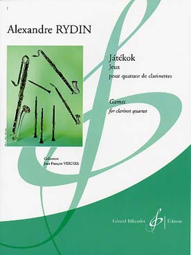 Illustration de Játékok (jeux) pour quatuor de clarinettes