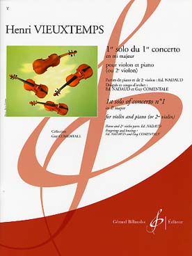 Illustration de 1ers Solos de concertos (avec partie de 2e violon de Nadaud) - N° 1 op. 10 en mi M