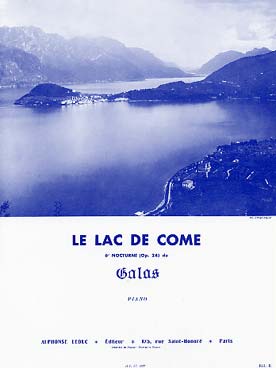 Illustration galos le lac de come, nocturne op. 24