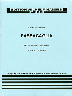 Illustration halvorsen passacaglia d'apres haendel