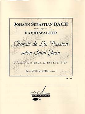 Illustration bach js chorals passion selon st jean